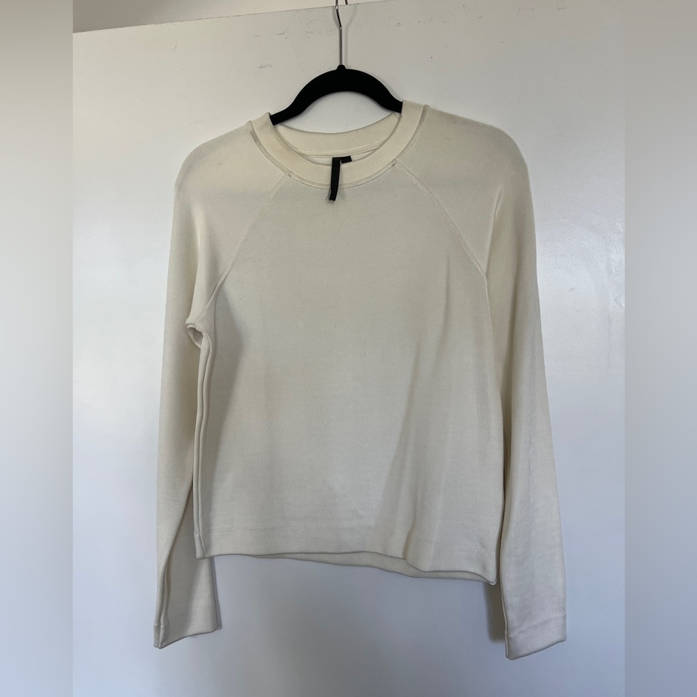 Topshop beige long sleeve sweatshirt Sz 2